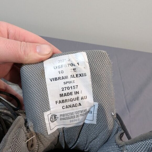 UNIK Contractor Traction 8" Safety Work Boots Black Leather Vibram Sole Sz 10EEE - Picture 9 of 9